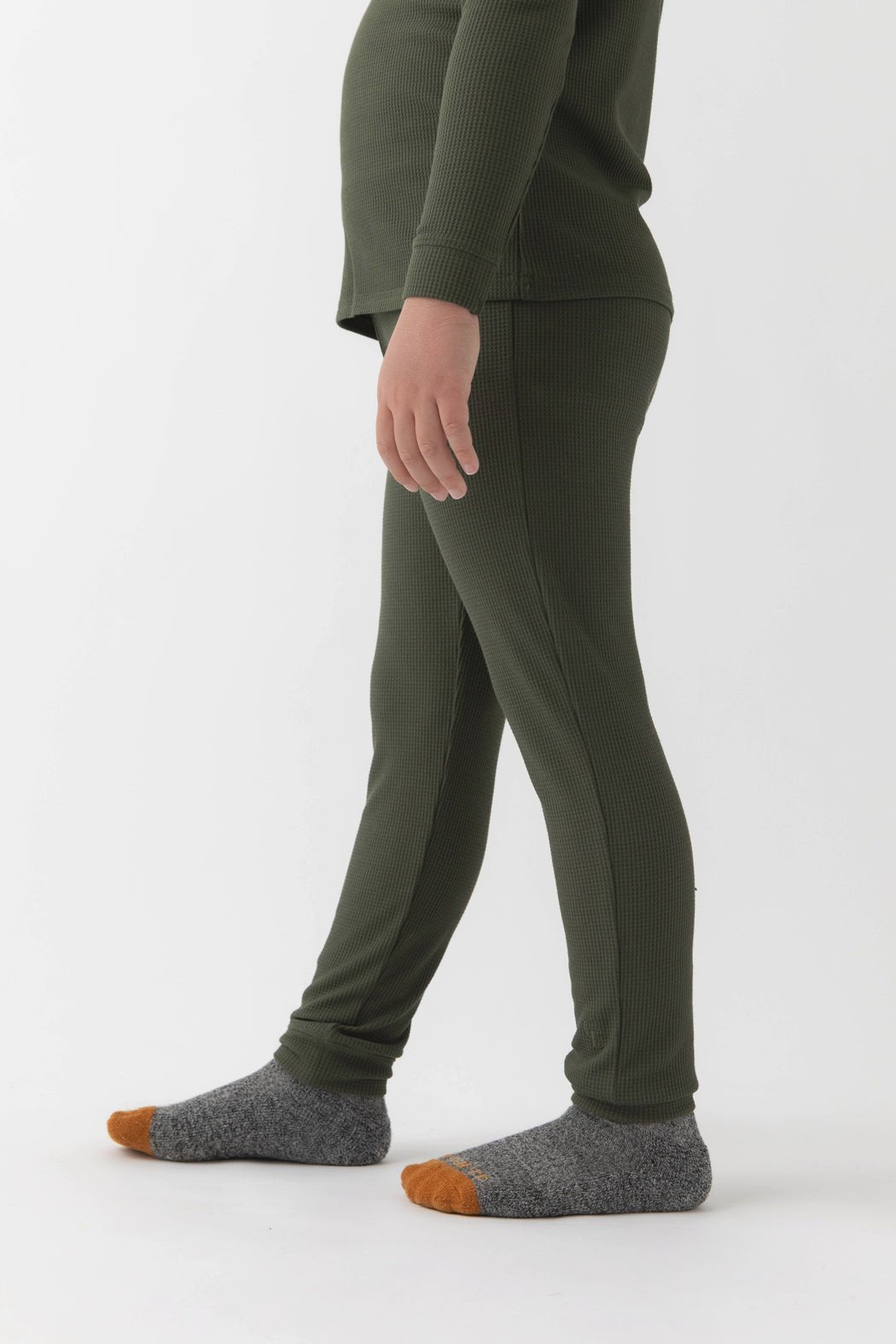Children's Bamboo Waffle Knit Base Layer Pant - Image 2