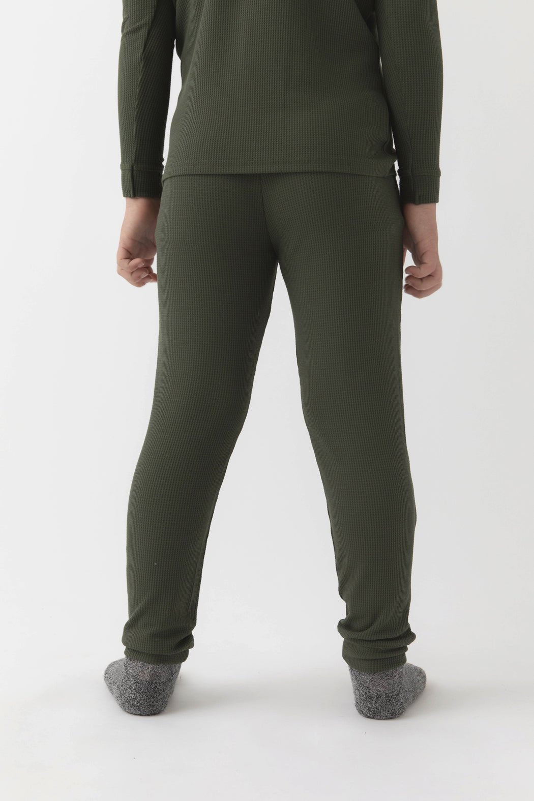 Children's Bamboo Waffle Knit Base Layer Pant - Image 3