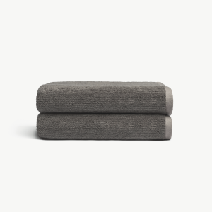 Ribbed Terry Bath Towels
