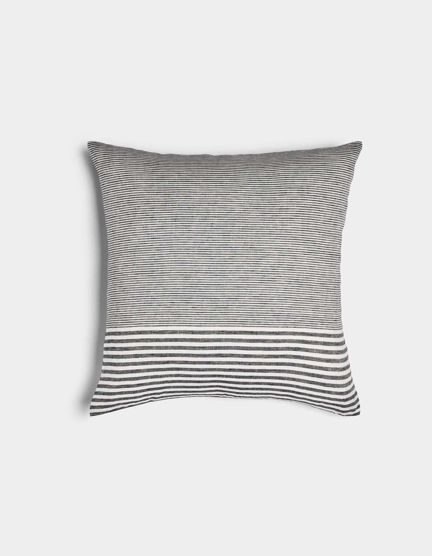 Striped Linen Throw Pillow - Image 4