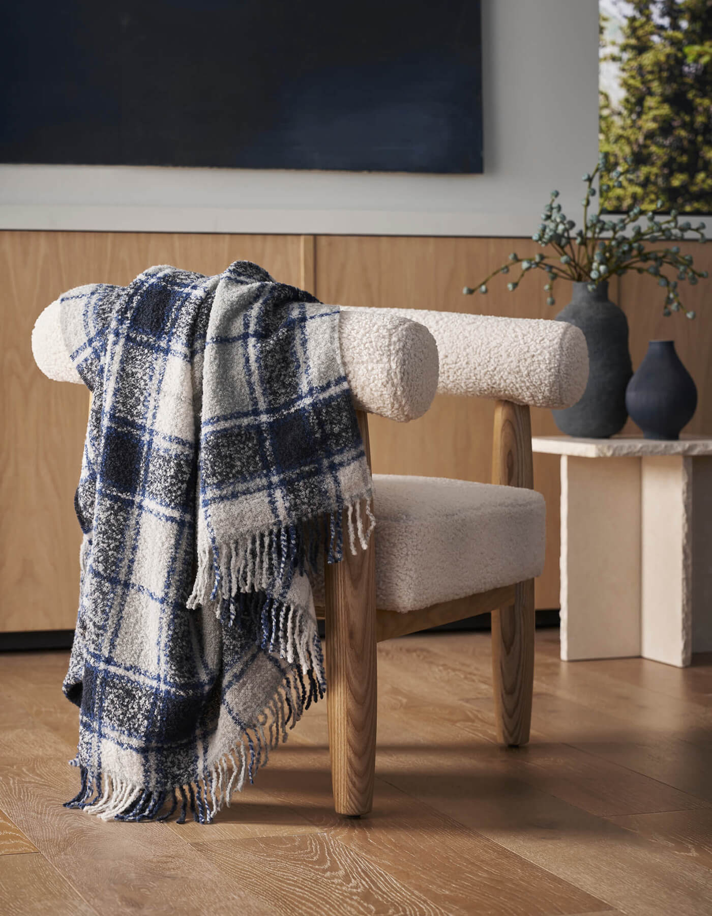 Alpaca Boucle Throw - Image 2