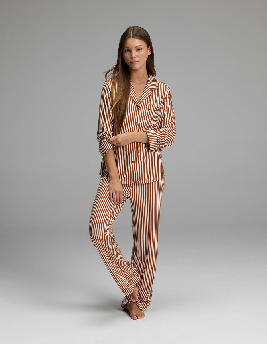 Women's Bamboo Stretch-Knit Long Sleeve Pajama Top - Image 5