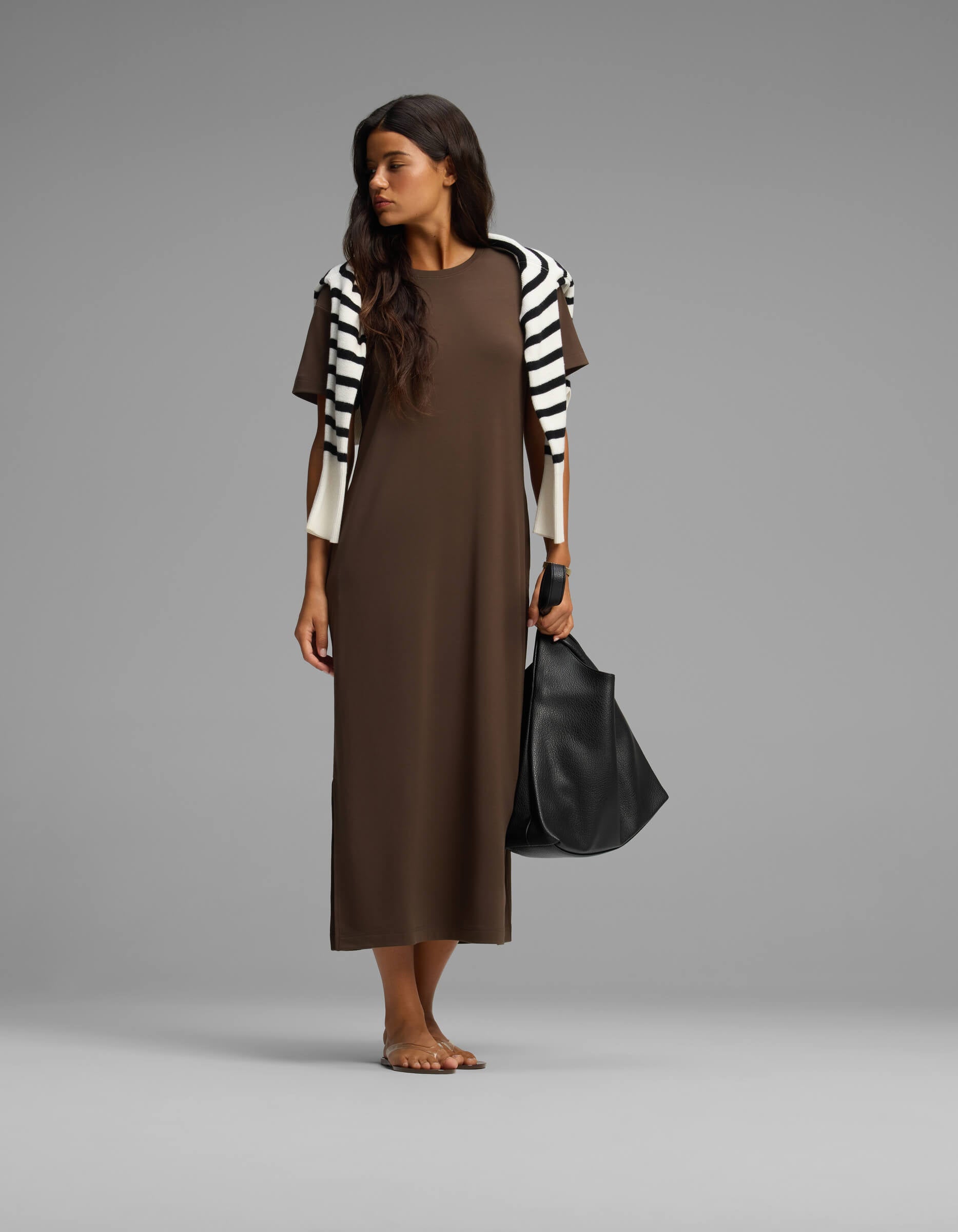 Women's Brushed Bamboo Midi Dress - Image 3