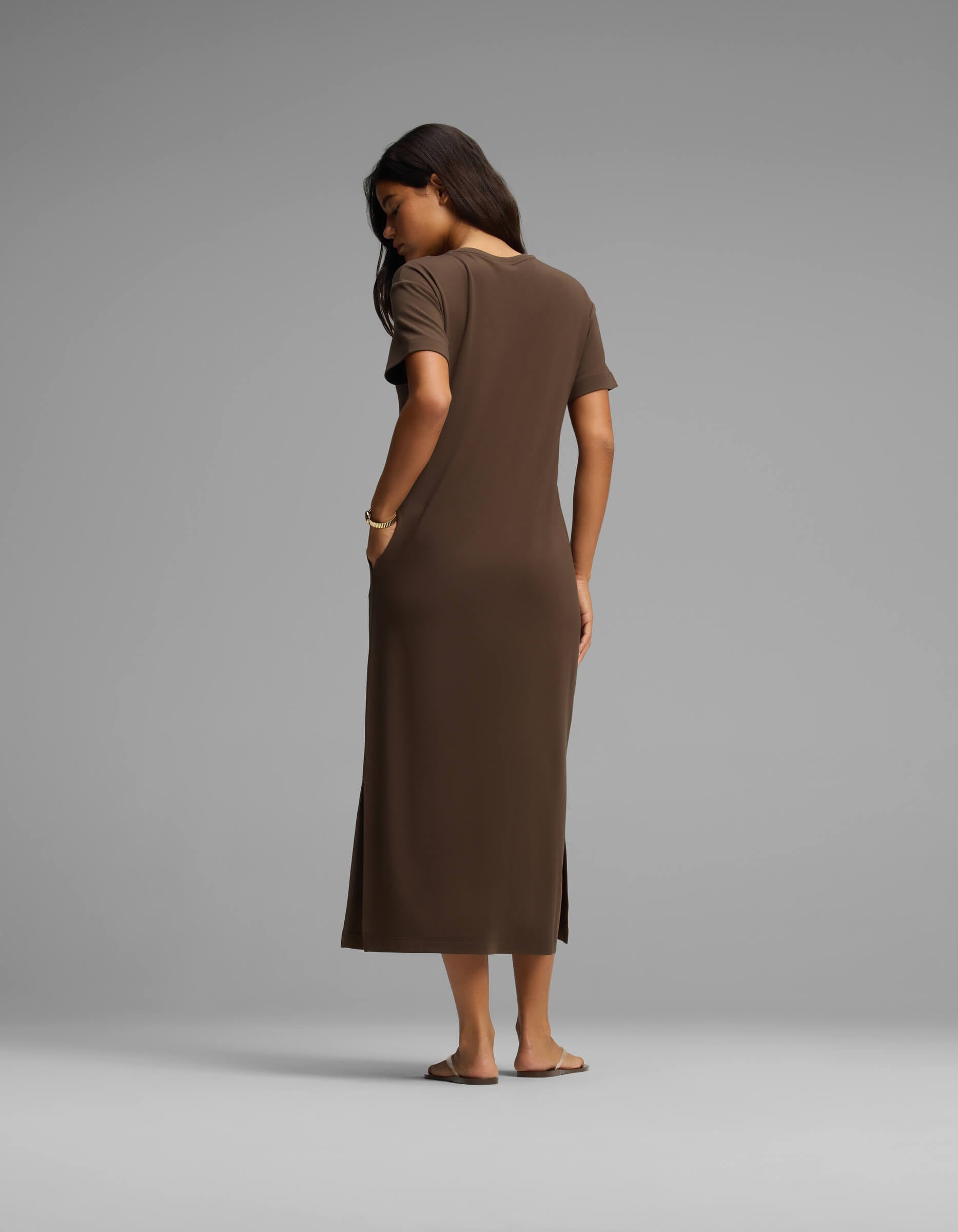 Women's Brushed Bamboo Midi Dress - Image 2