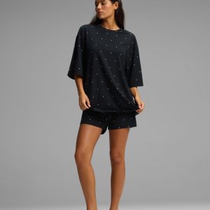 Women's First Layer Boyfriend Sleep Tee & Boxer Short Set