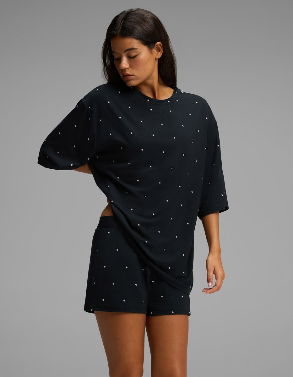 Women's First Layer Boyfriend Sleep Tee & Boxer Short Set - Image 3