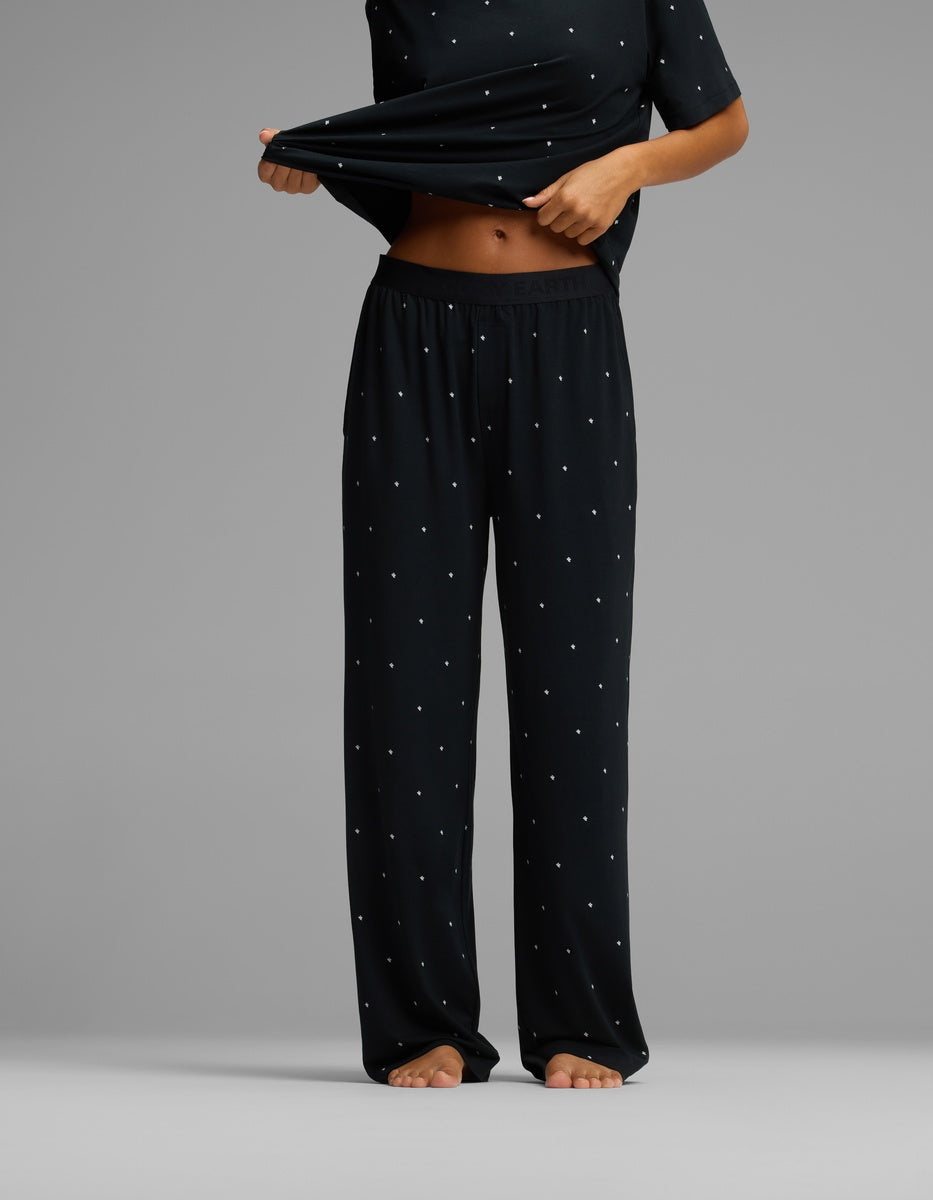 Women's First Layer Boyfriend Sleep Tee & Pajama Pant Set - Image 5
