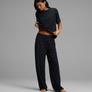 Women's First Layer Pajama Short Sleeve Tee & Pajama Pant Set