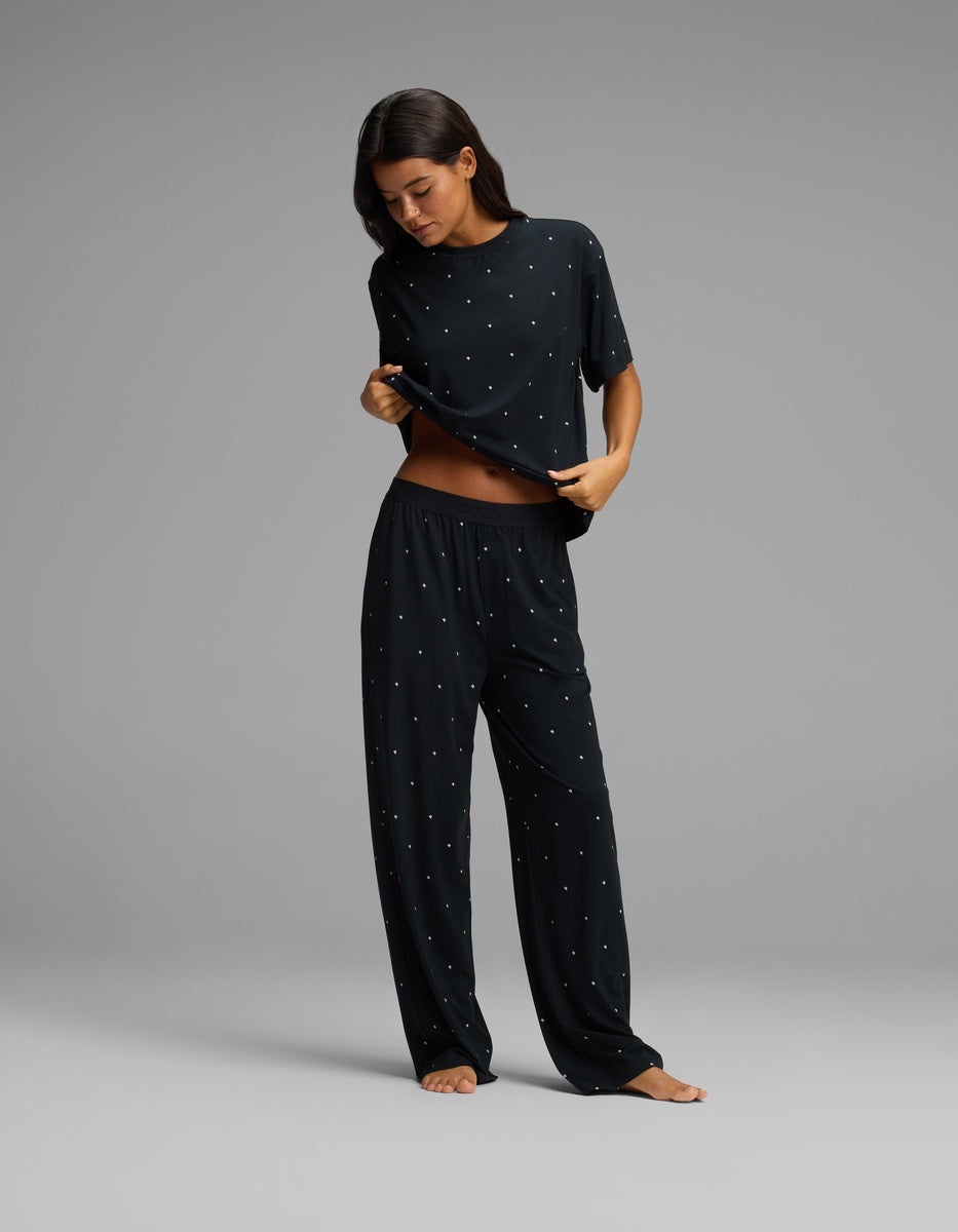 Women's First Layer Pajama Short Sleeve Tee & Pajama Pant Set
