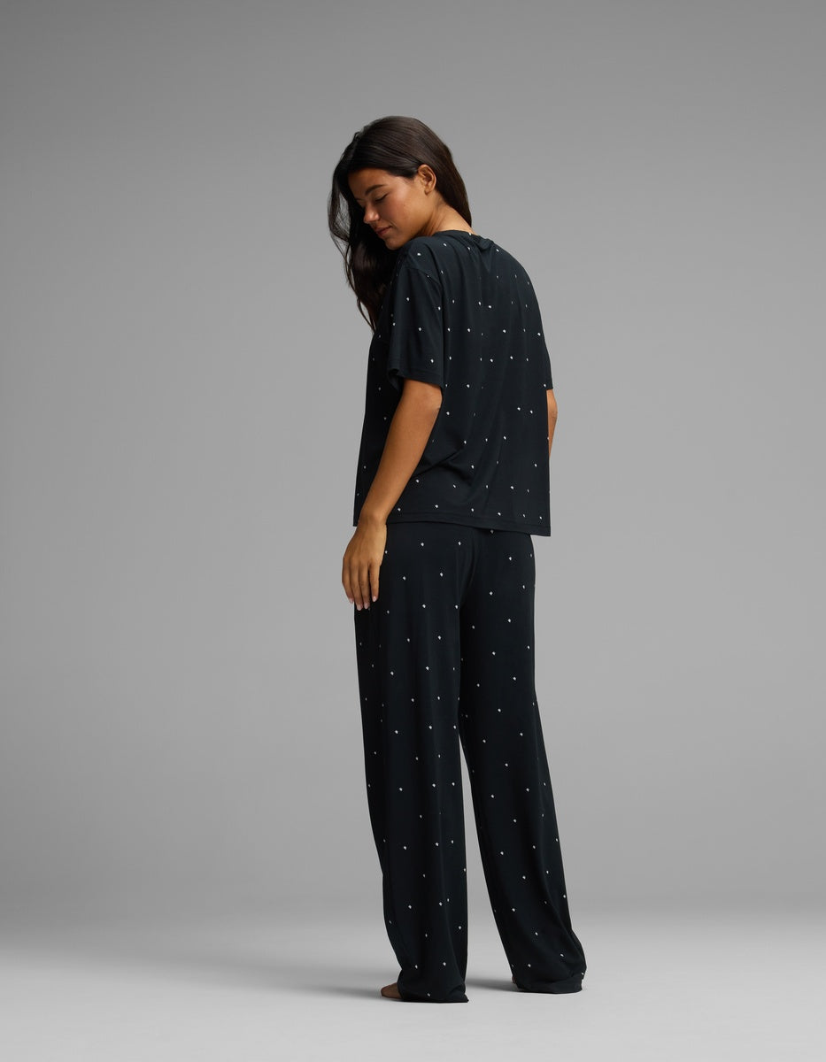 Women's First Layer Pajama Short Sleeve Tee & Pajama Pant Set - Image 2