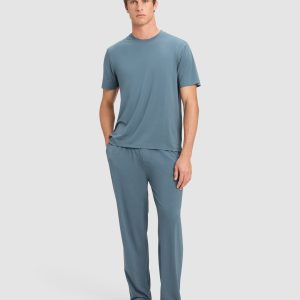 Men's First Layer Pajama Short Sleeve Tee & Pant Set