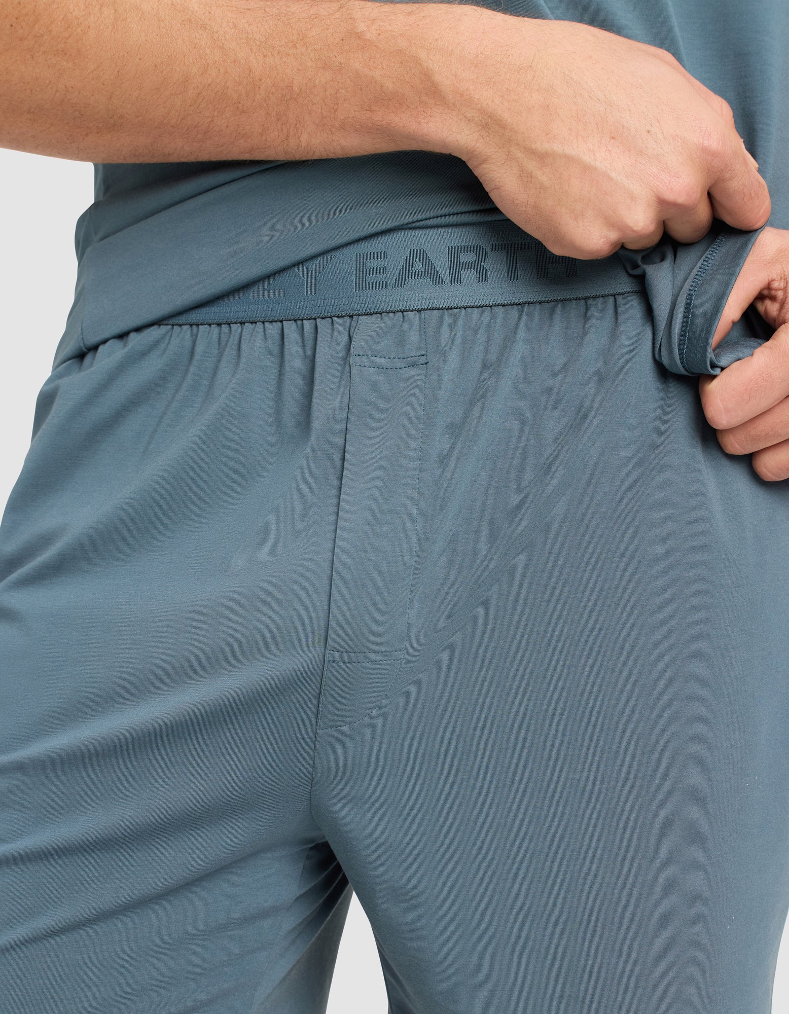 Men's First Layer Pajama Short Sleeve Tee & Pant Set - Image 9