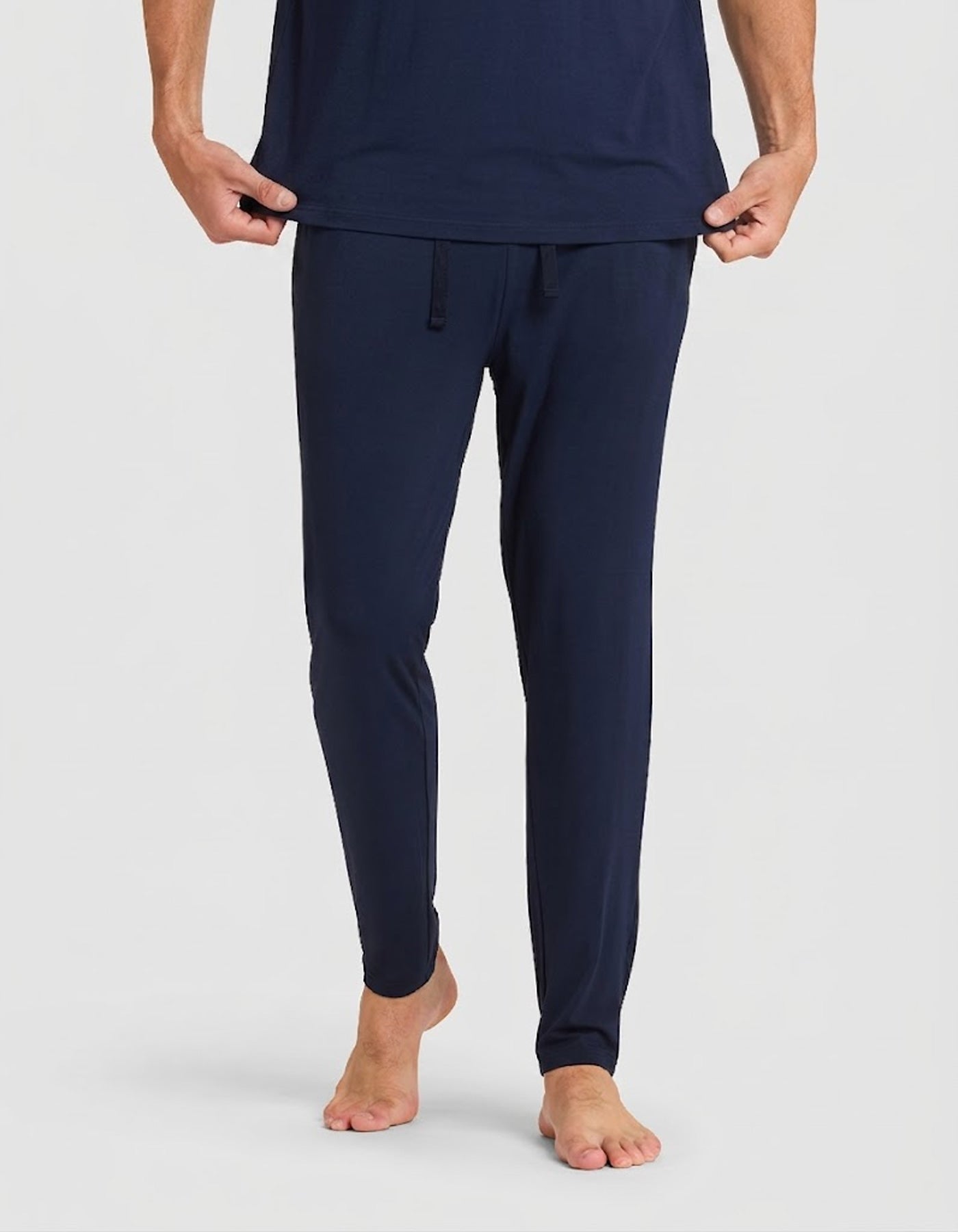 Men's Bamboo Stretch-Knit Long Sleeve Pajama Set - Image 5