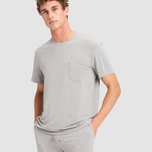 Men's Bamboo Stretch-Knit Short Sleeve Pajama Tee