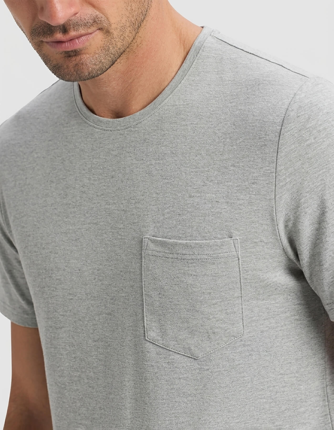 Men's Bamboo Stretch-Knit Short Sleeve Pajama Set - Image 3