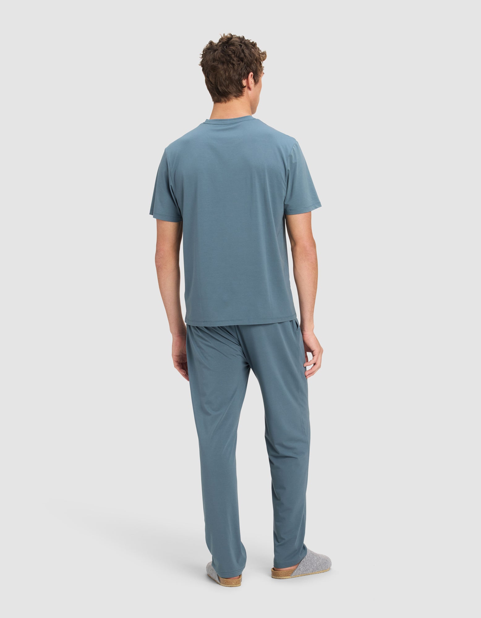 Men's First Layer Pajama Short Sleeve Tee & Pant Set - Image 3