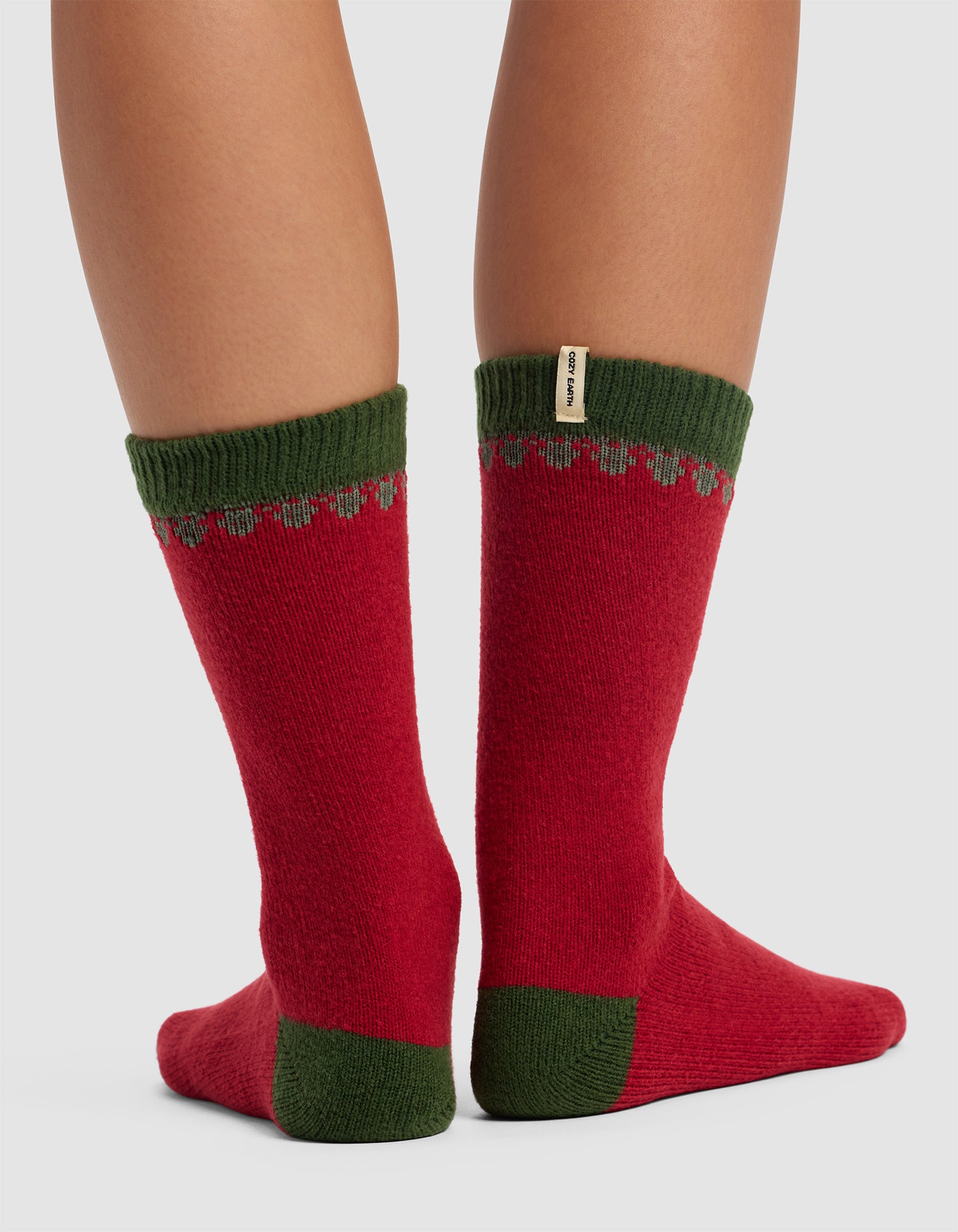 Mistletoe Plush Lounge Calf Sock - Image 4
