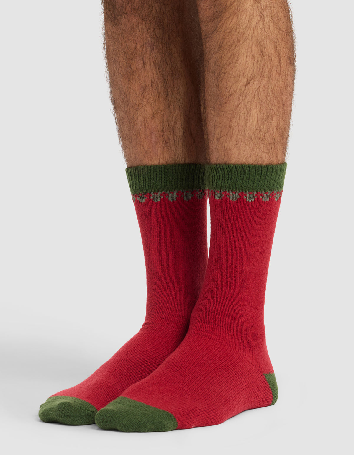 Mistletoe Plush Lounge Calf Sock - Image 5