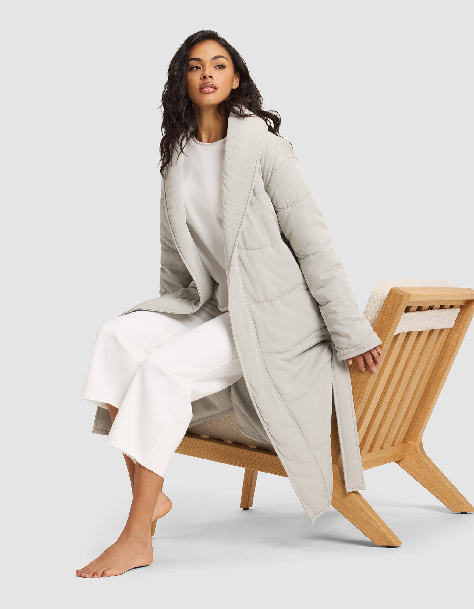 Women's Quilted House Coat - Image 2
