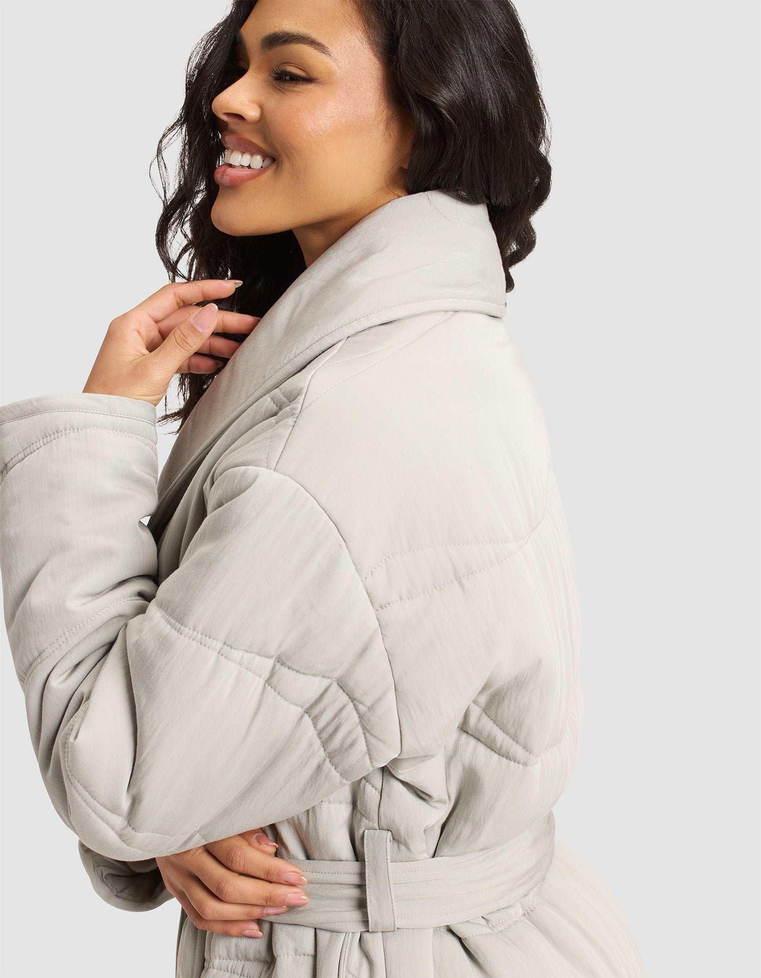 Women's Quilted House Coat - Image 5