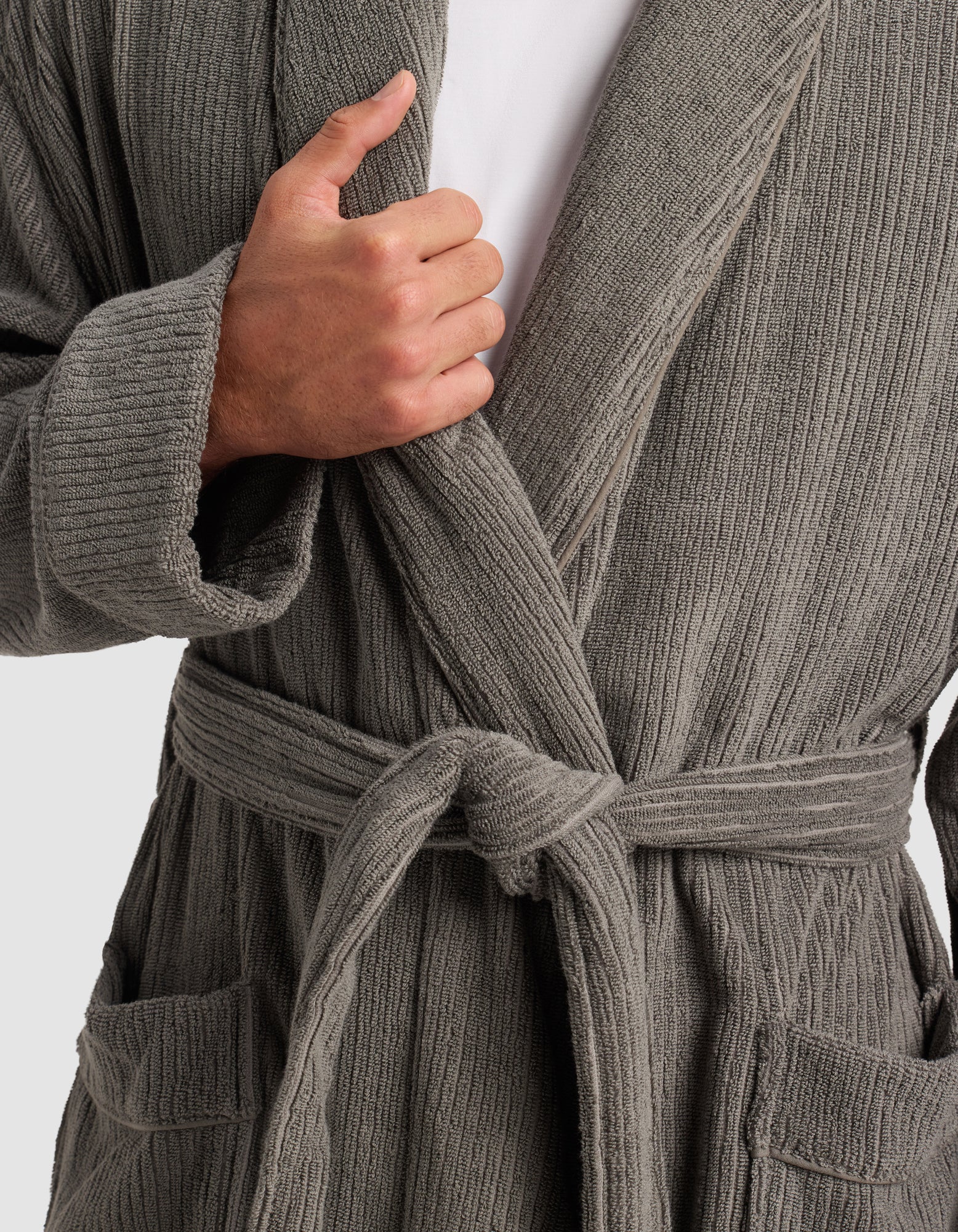Ribbed Terry Bath Robe - Image 10