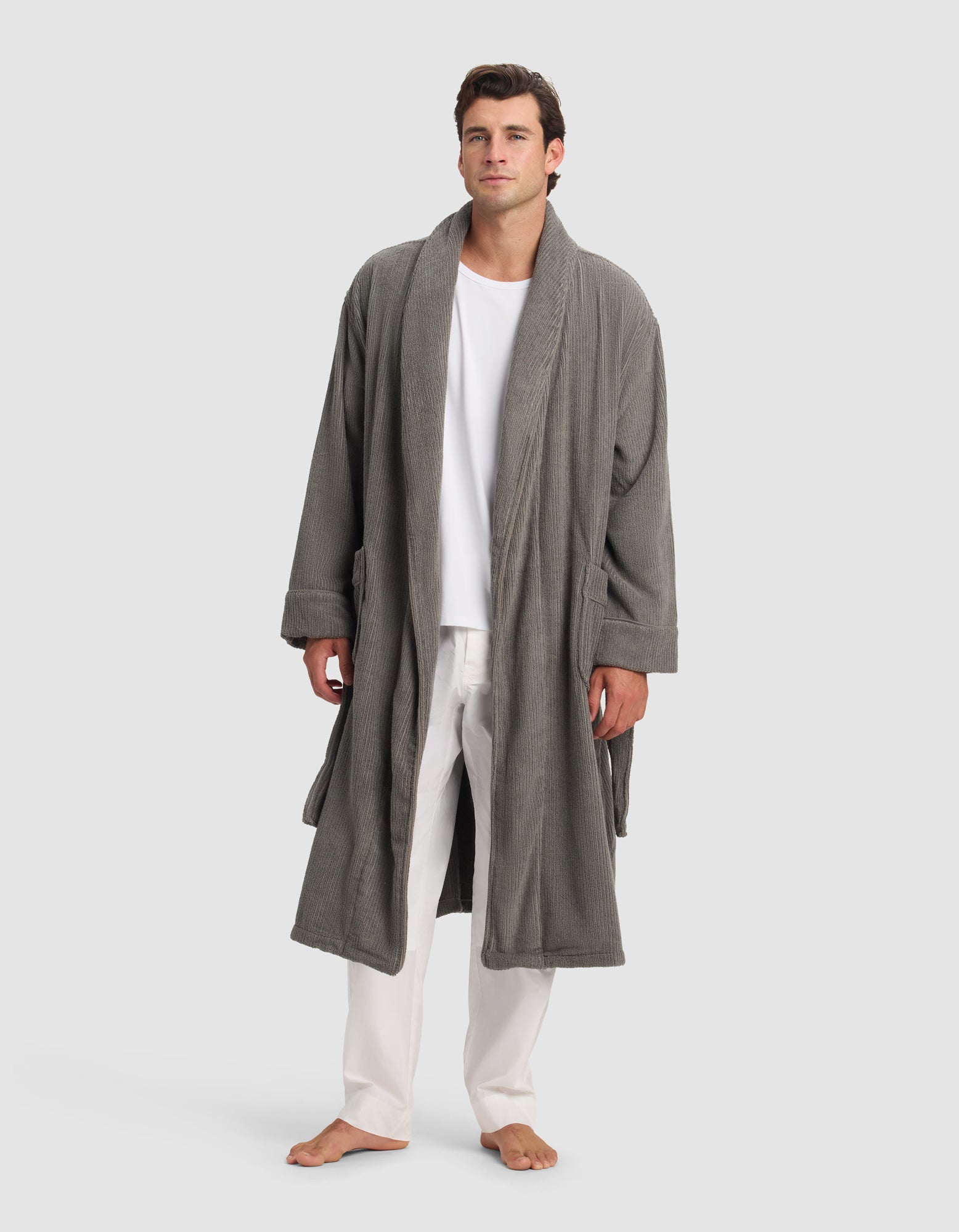Ribbed Terry Bath Robe - Image 7