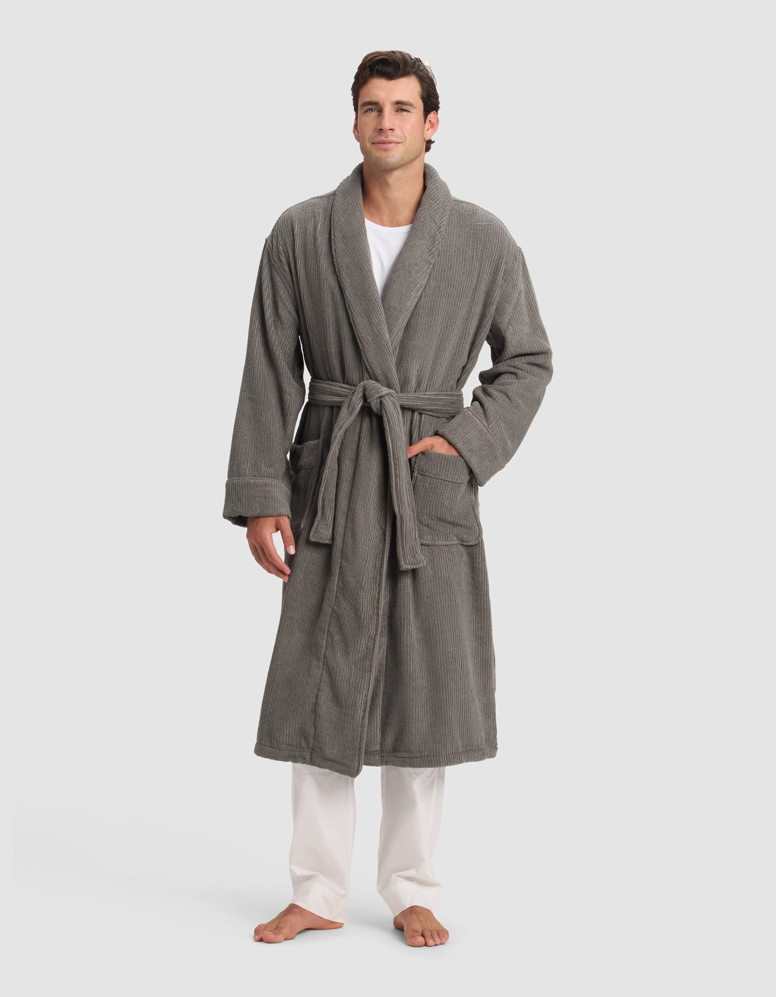 Ribbed Terry Bath Robe - Image 6