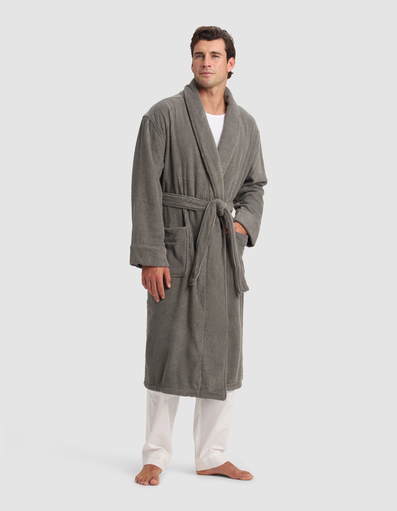 Ribbed Terry Bath Robe - Image 8