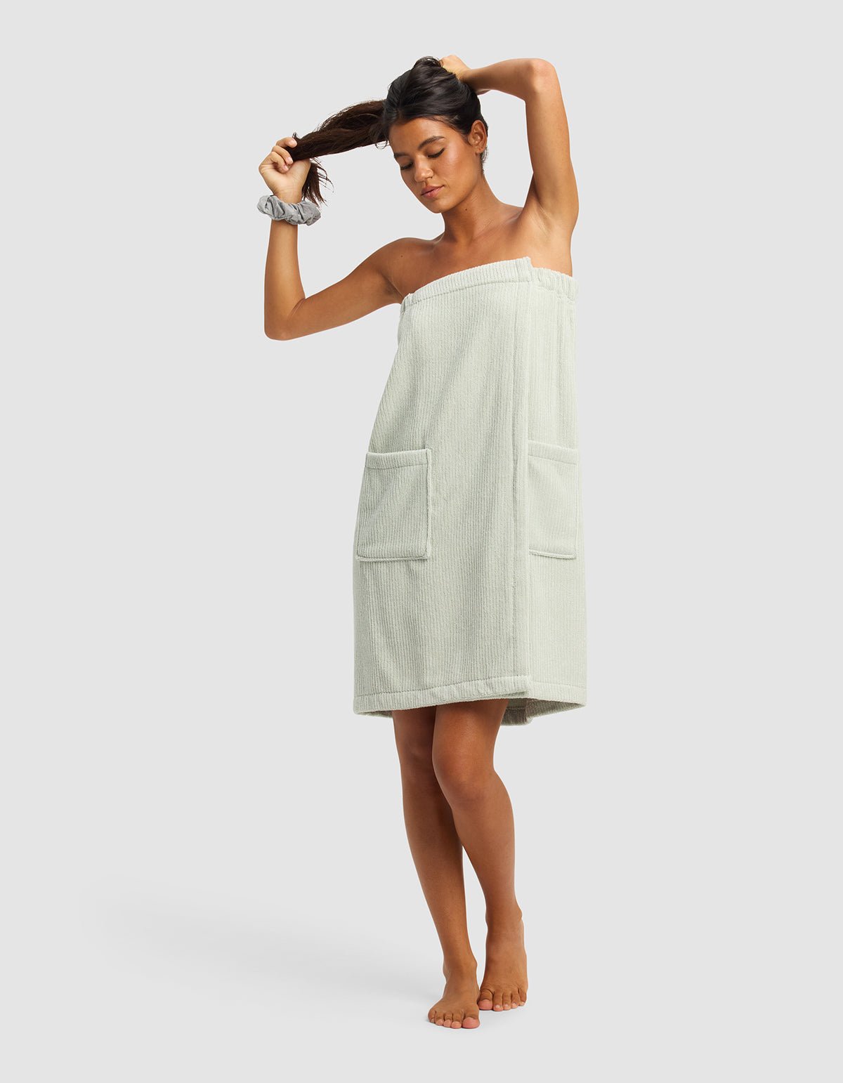 Ribbed Terry Bath Wrap - Image 2