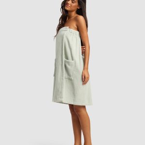 Ribbed Terry Bath Wrap