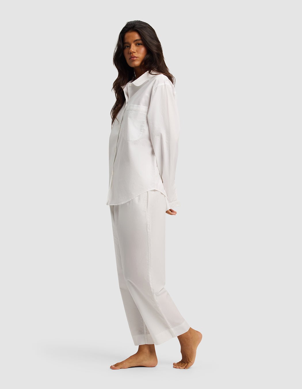 Women's Sutton Long Sleeve Cropped Pajama Set - Image 2