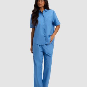 Women's Sutton Short Sleeve & Cropped Pajama Pant Set