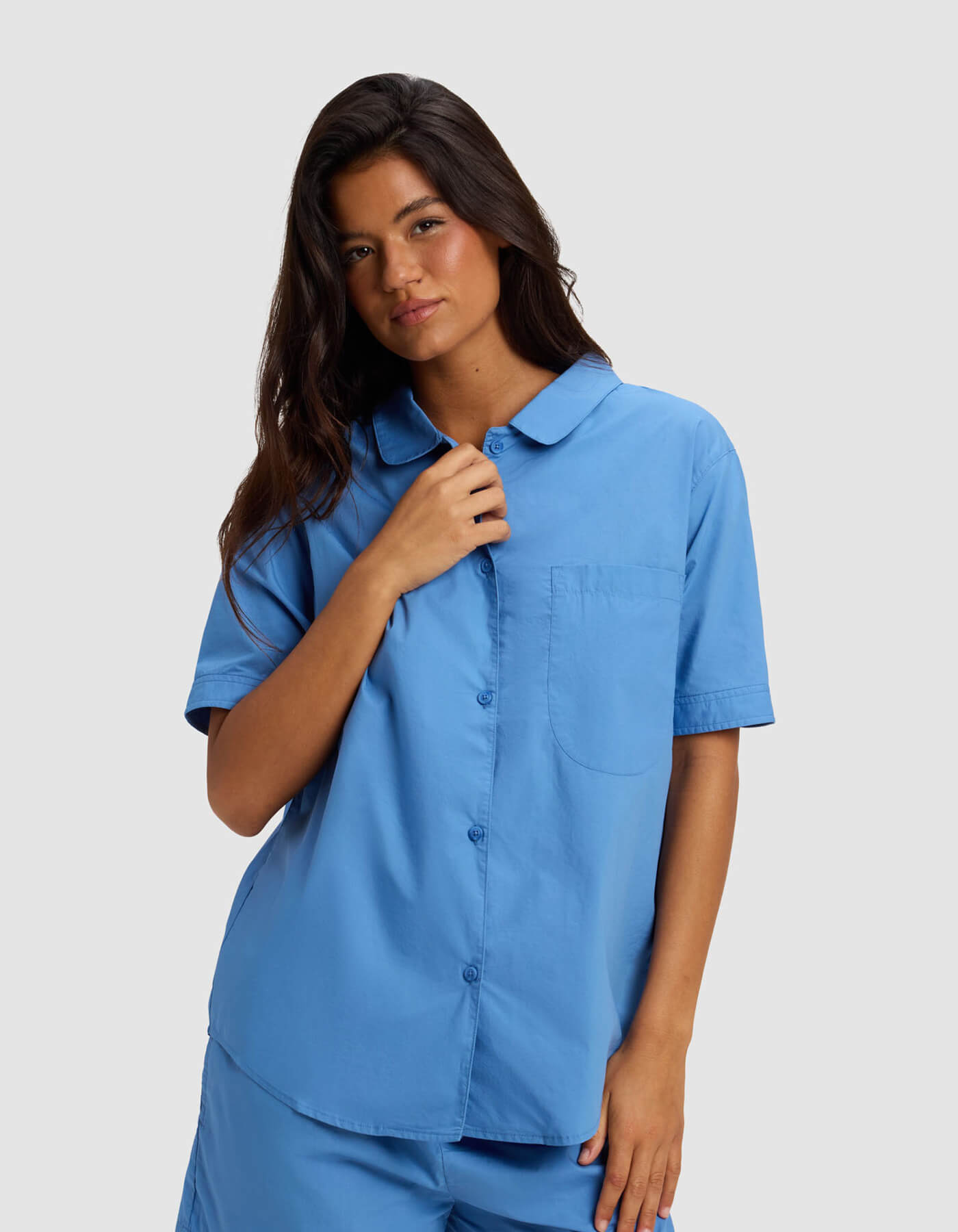 Women's Sutton Short Sleeve & Cropped Pajama Pant Set - Image 4