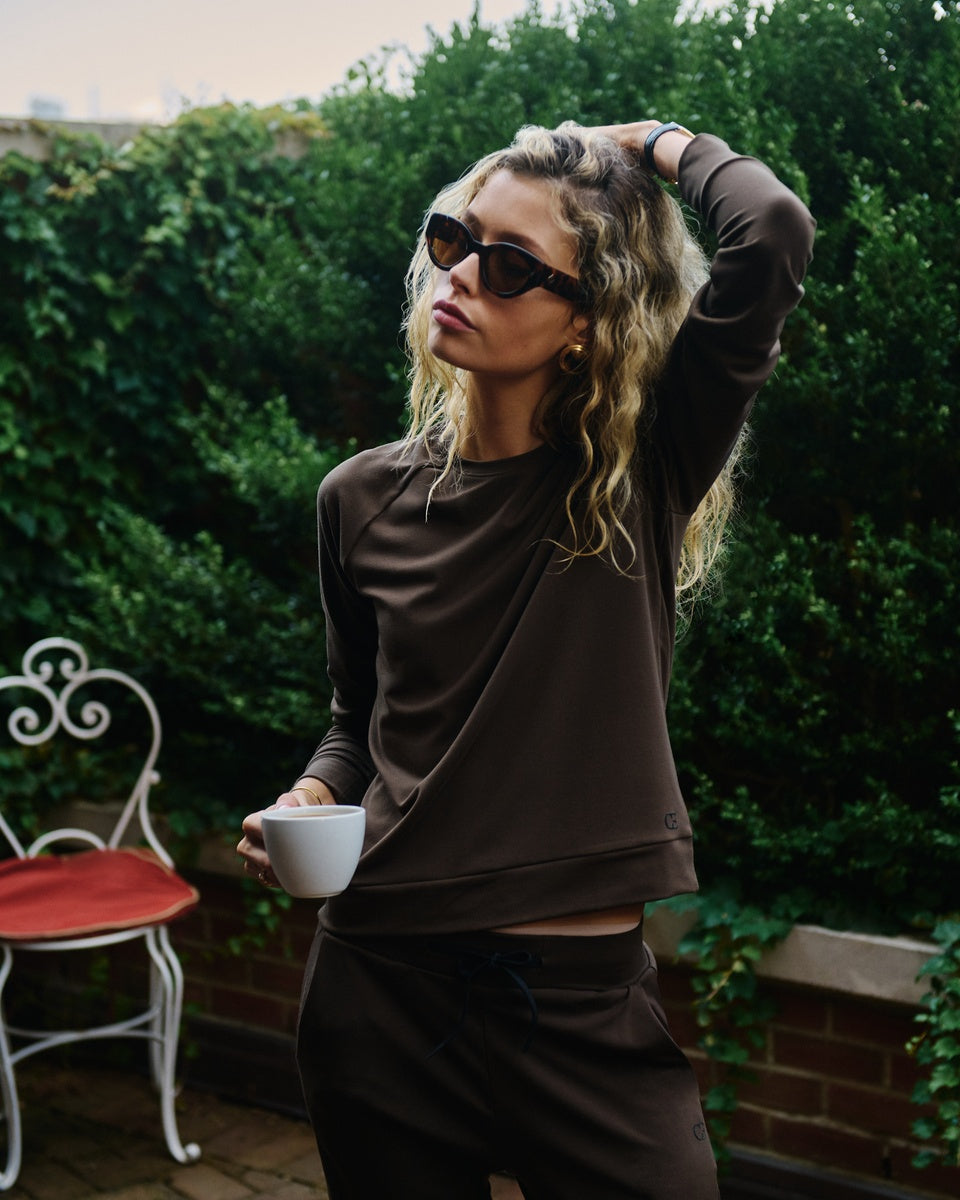 Women's Brushed Bamboo Pullover Crew - Image 5