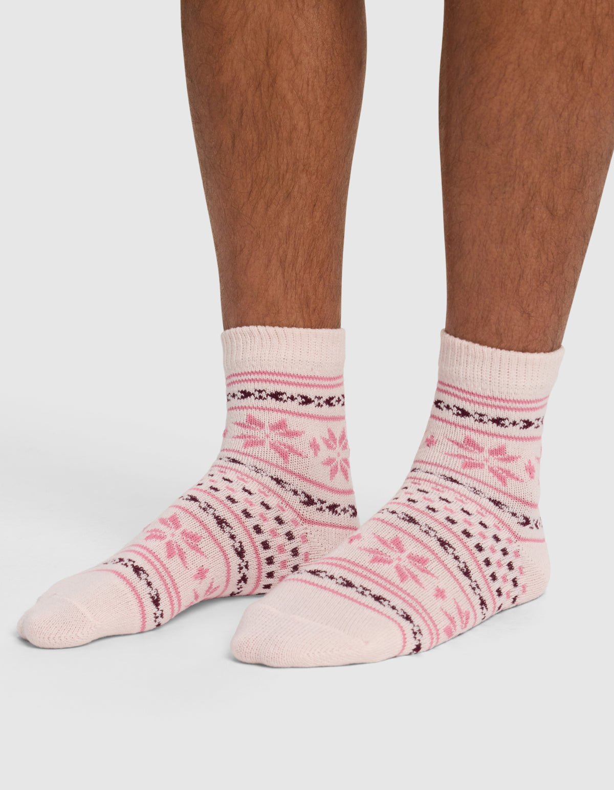 Snowflake Plush Lounge Quarter Sock - Image 3