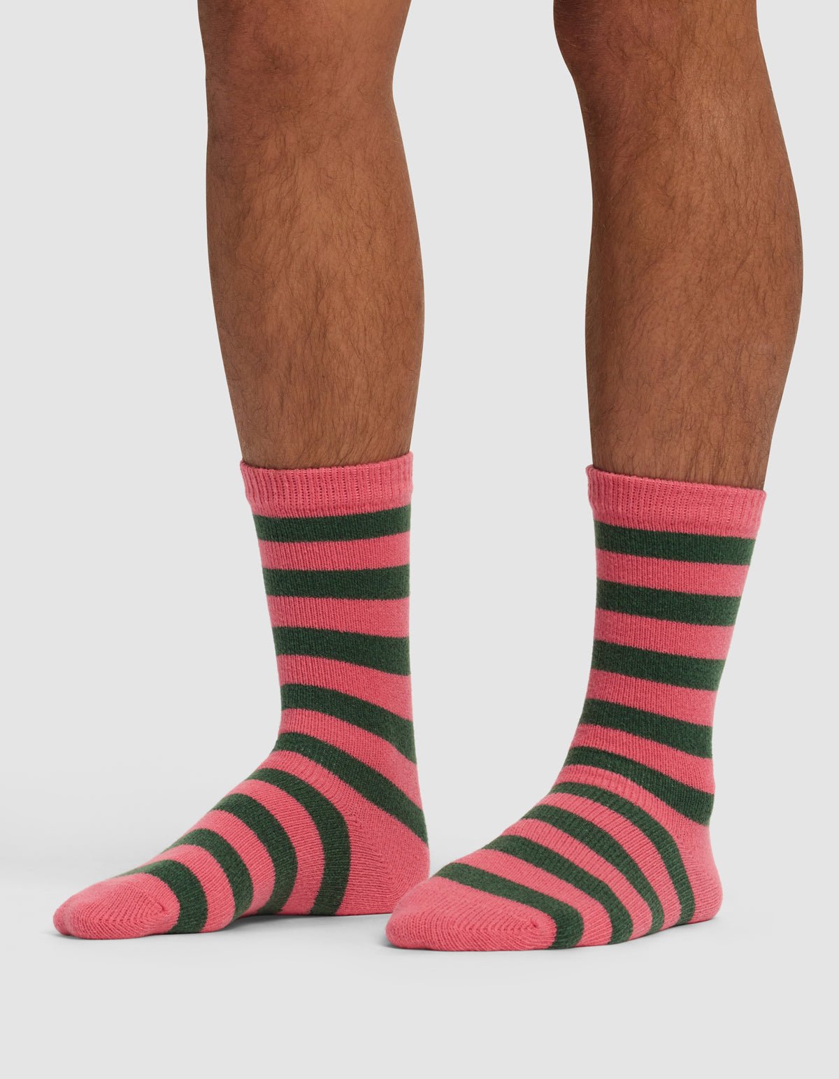 Striped Plush Lounge Calf Sock - Image 3