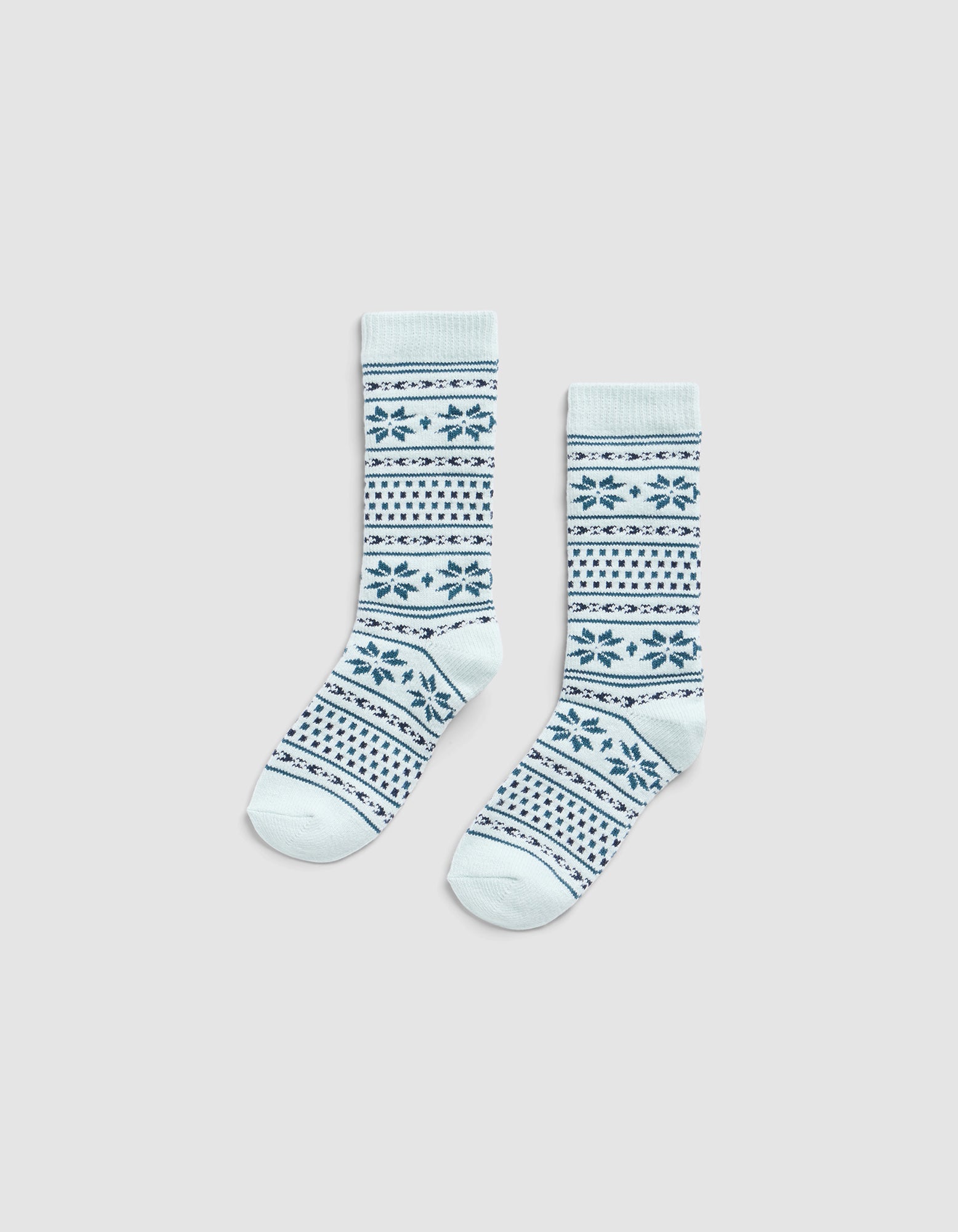 Snowflake Plush Lounge Calf Sock - Image 5