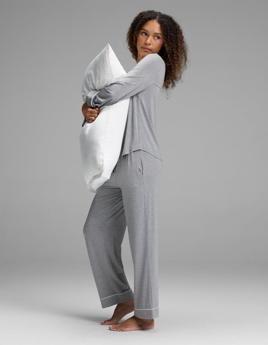 Women's Bamboo Stretch-Knit Long Sleeve Pajama Set - Petite - Image 2