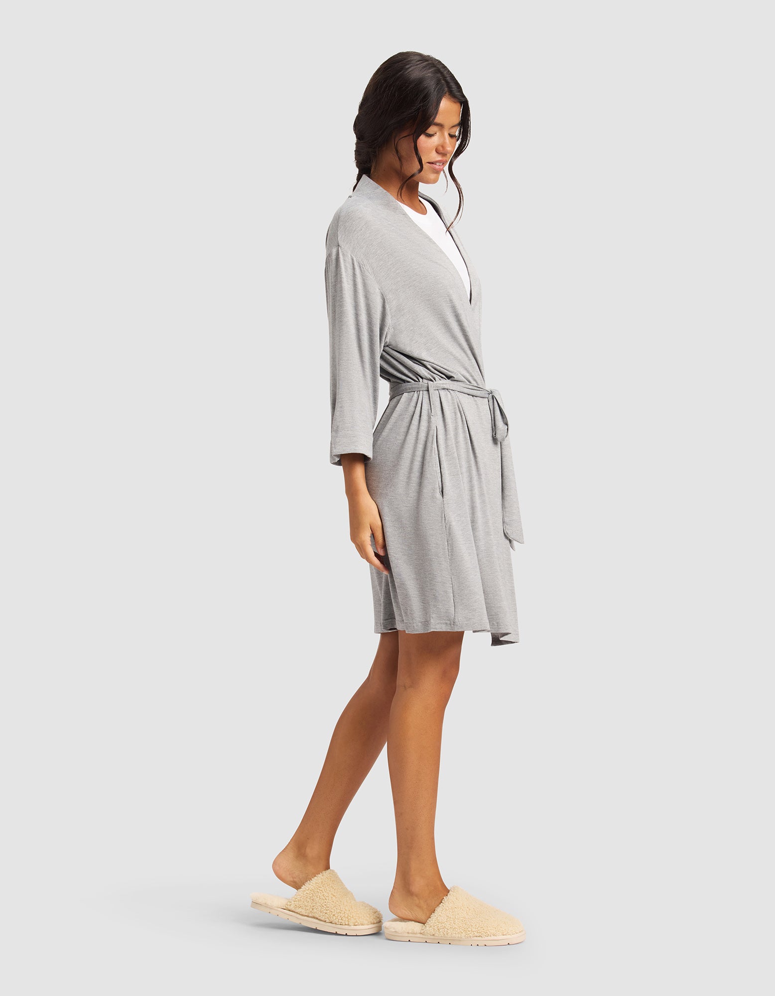 Women's Bamboo Stretch-Knit Kimono Robe - Image 2
