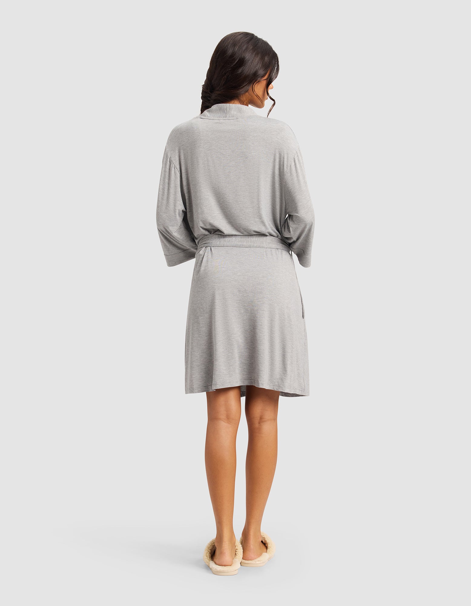 Women's Bamboo Stretch-Knit Kimono Robe - Image 3