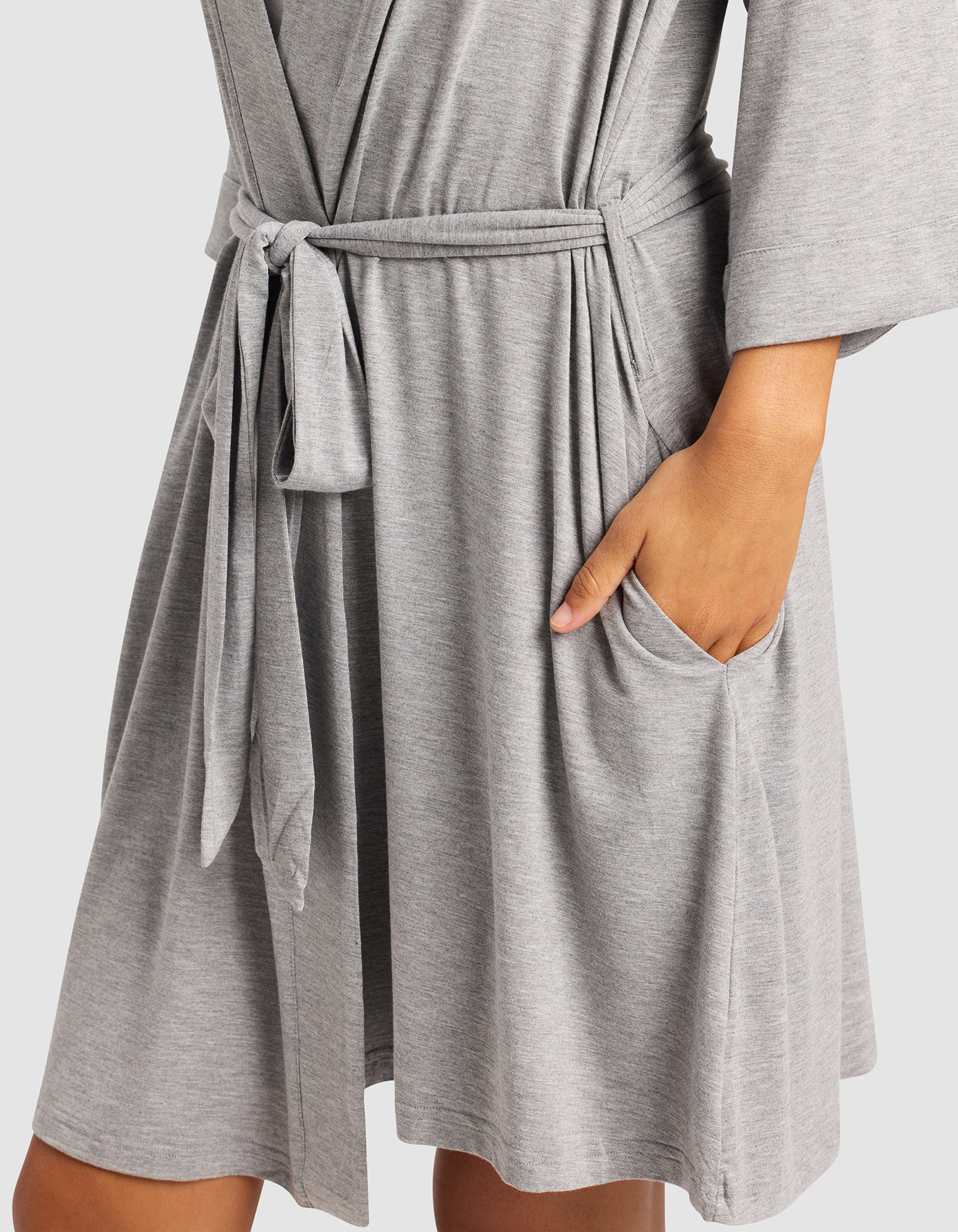 Women's Bamboo Stretch-Knit Kimono Robe - Image 5
