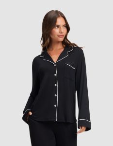 Women's Bamboo Stretch-Knit Long Sleeve Pajama Top TALL