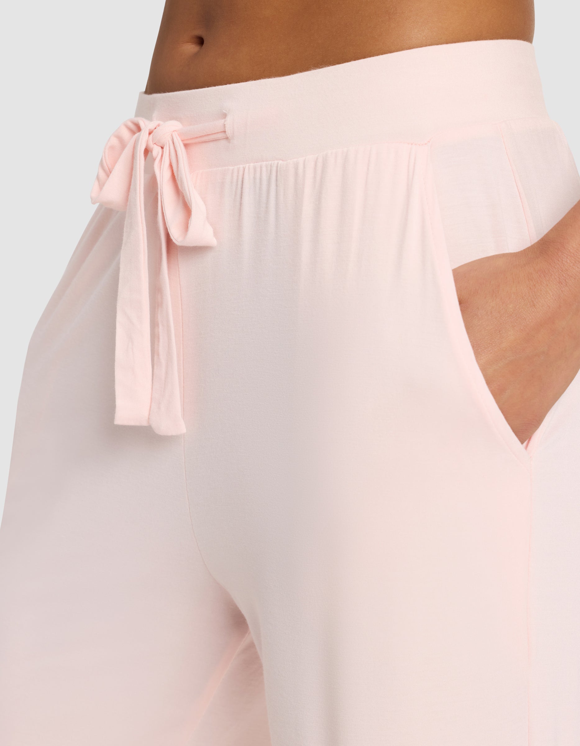 Women's Bamboo Stretch-Knit Long Sleeve Lounge Tee & Pant Set - Image 8