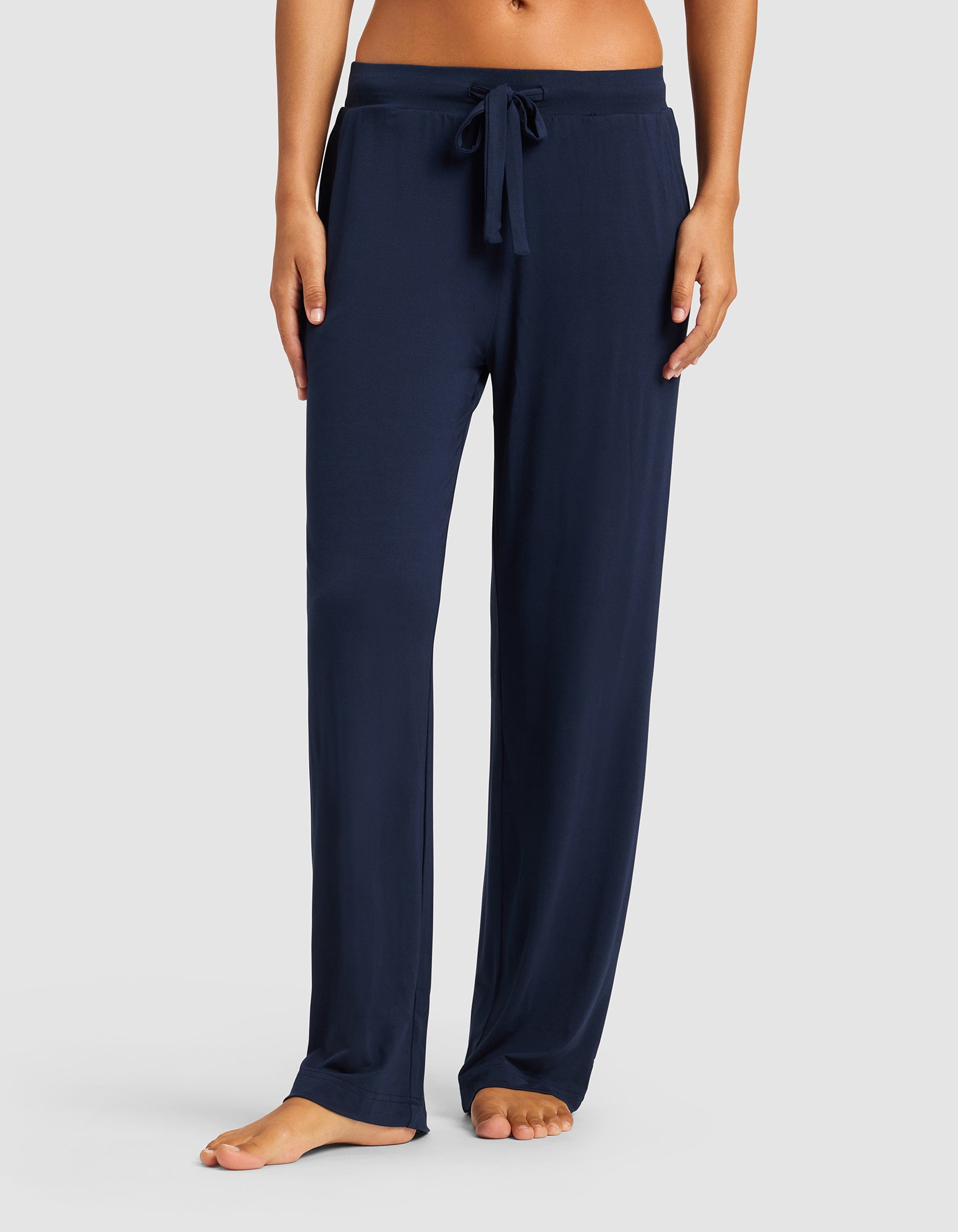 Women's Bamboo Stretch-Knit Lounge Tee & Pants Set - Image 5