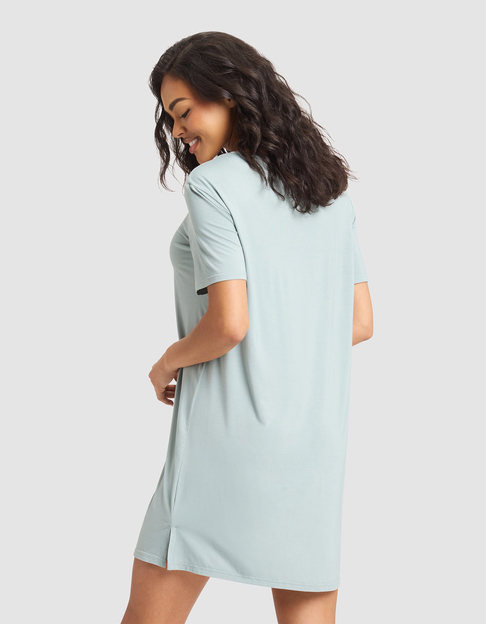 Women's Bamboo Stretch-Knit Sleep Dress - Image 3
