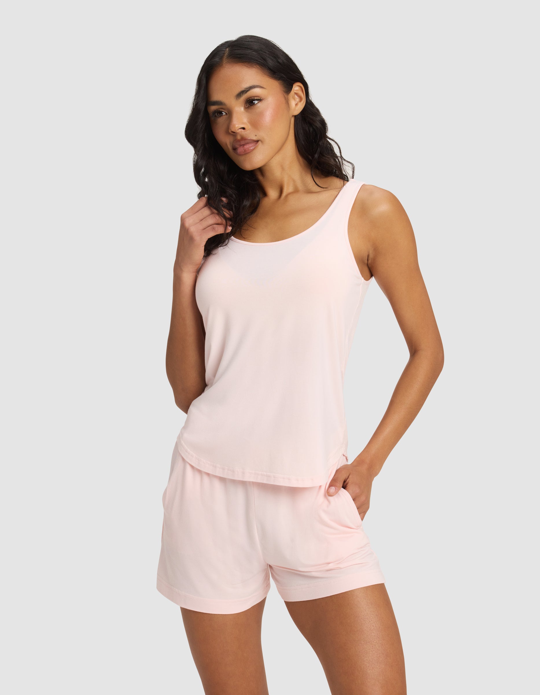 Women's Bamboo Stretch-Knit Tank & Short Set - Image 2