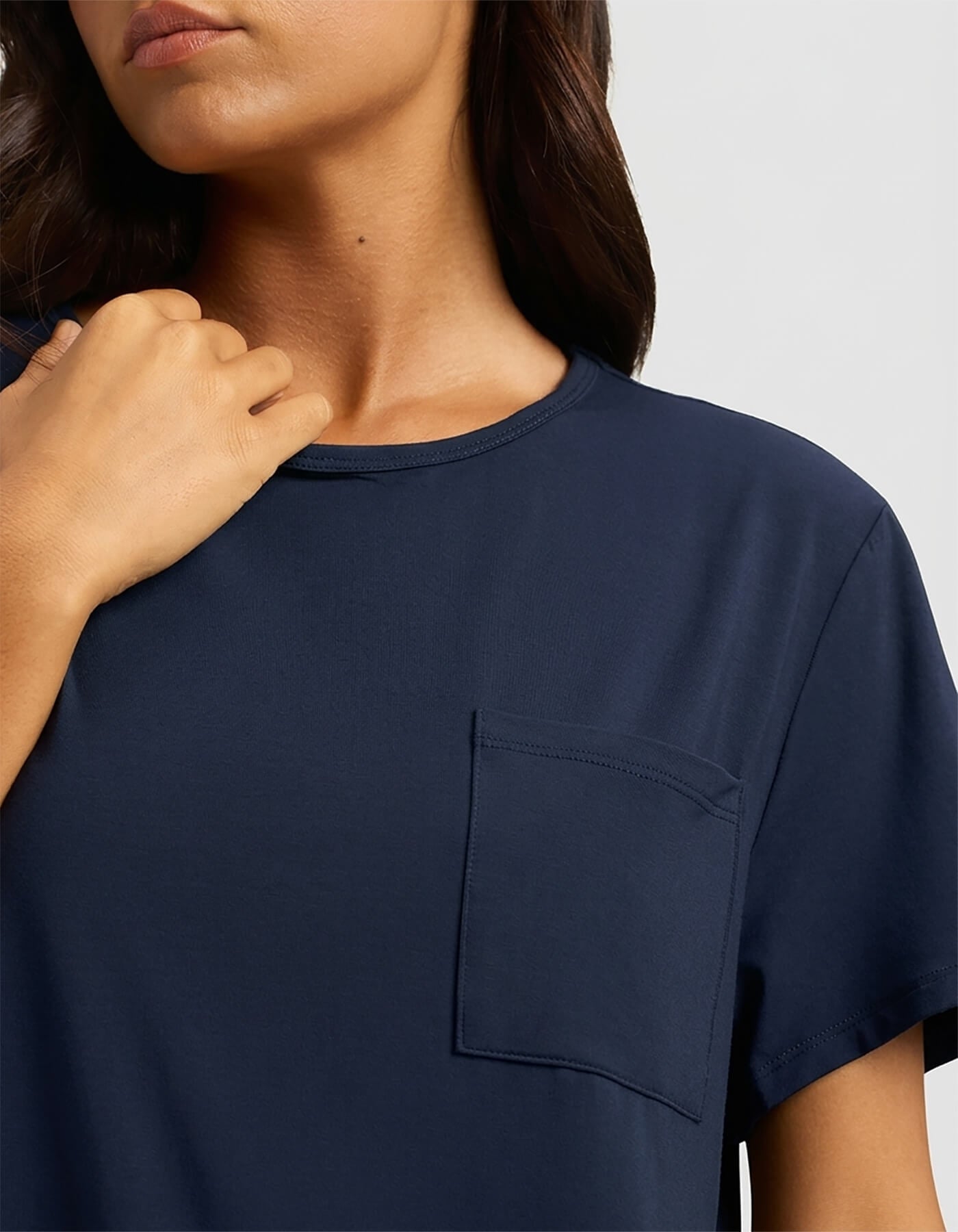 Women's Bamboo Stretch-Knit Lounge Tee & Pants Set - Image 4
