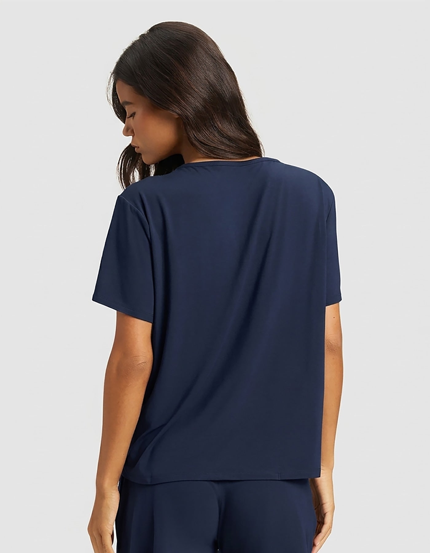 Women's Bamboo Stretch-Knit Lounge Tee & Pants Set - Image 3