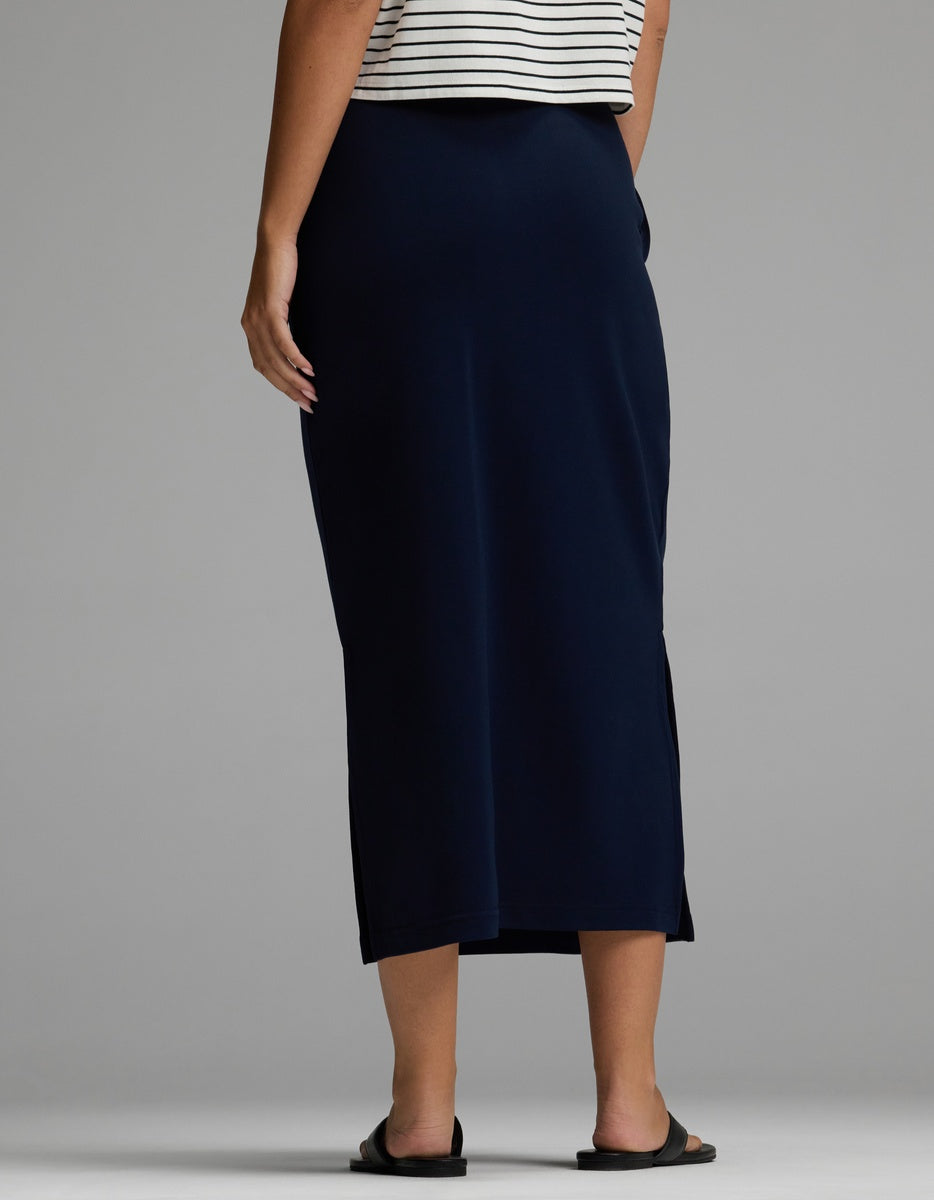 Women's Brushed Bamboo Midi Skirt - Image 2