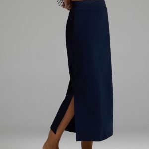 Women's Brushed Bamboo Midi Skirt
